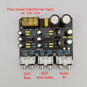 330Hz Linquez subwoofer sadalītāju, divas frekvences dalītāju lotus vadītājs interfeiss elektronisko frekvences dalītāju dual op amp NE5532