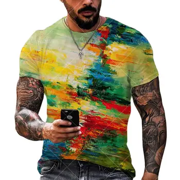 Vasaras Vīriešu T-krekls Sky Grafiti drukāt modes T-krekls Vīriešiem ar īsām piedurknēm gadījuma brīvs T-kreklu apdruka vīriešu apģērbs XXS-6XL