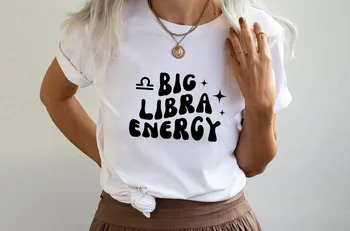 Skuggnas Lielie Svari Enerģijas T-Kreklu, Dāvanu Svari Sievietes Dzimšanas dienas Dāvanu Īsām Piedurknēm Modes Tumblr tshirts Kokvilnas Tee
